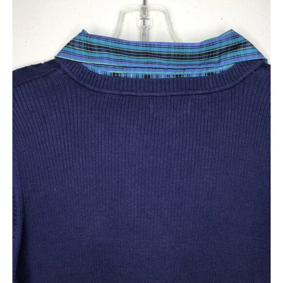 Izod Cable Knit Collared Sweater - Picture 6 of 10